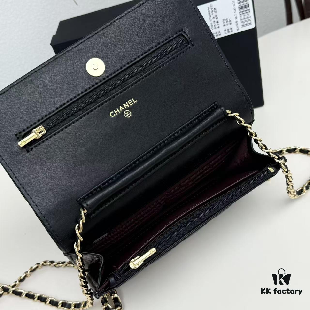 New Color CF Series Caviar Grain Calfskin Smooth Lamb Leather Chanel Classic WOC Fortune Bag