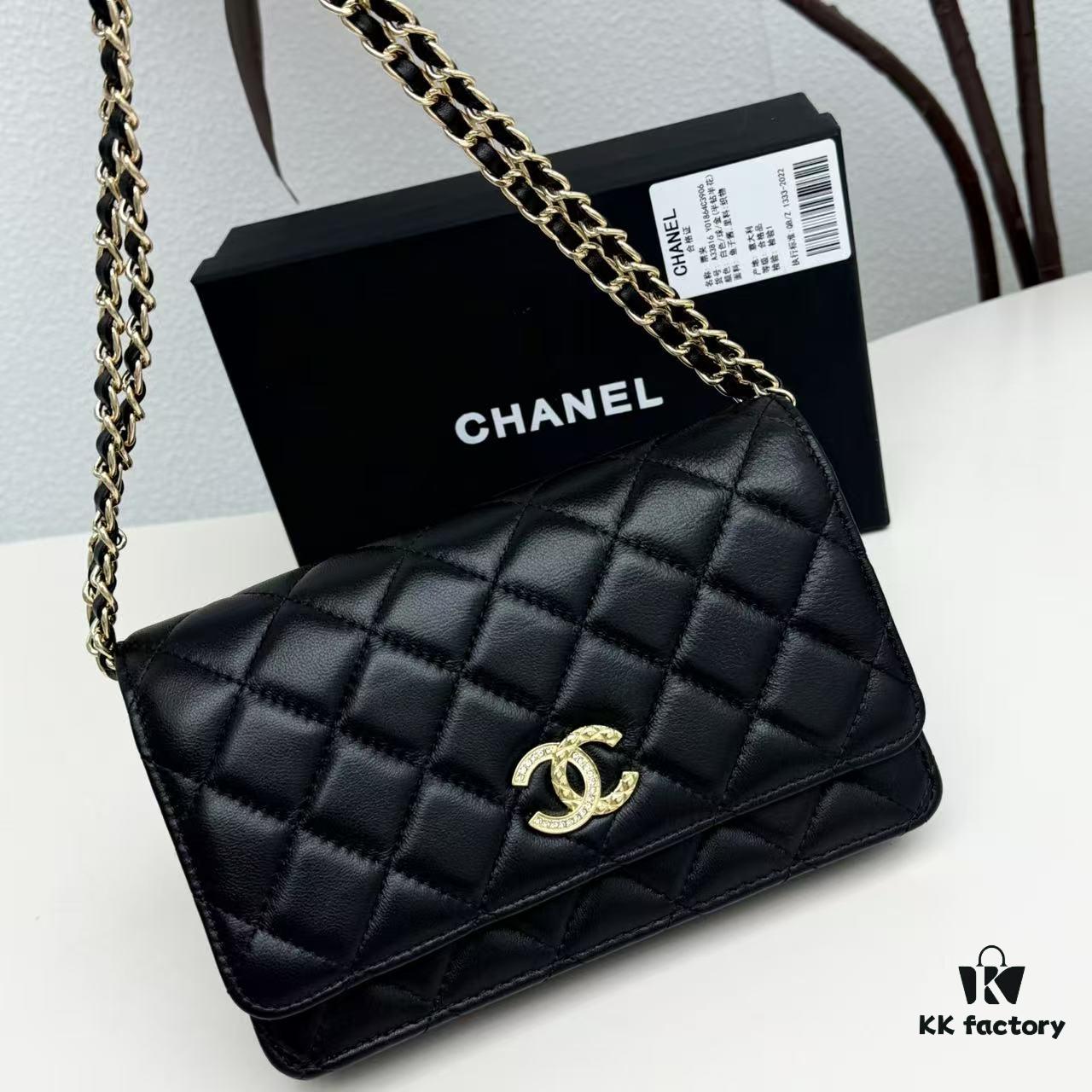 New Color CF Series Caviar Grain Calfskin Smooth Lamb Leather Chanel Classic WOC Fortune Bag