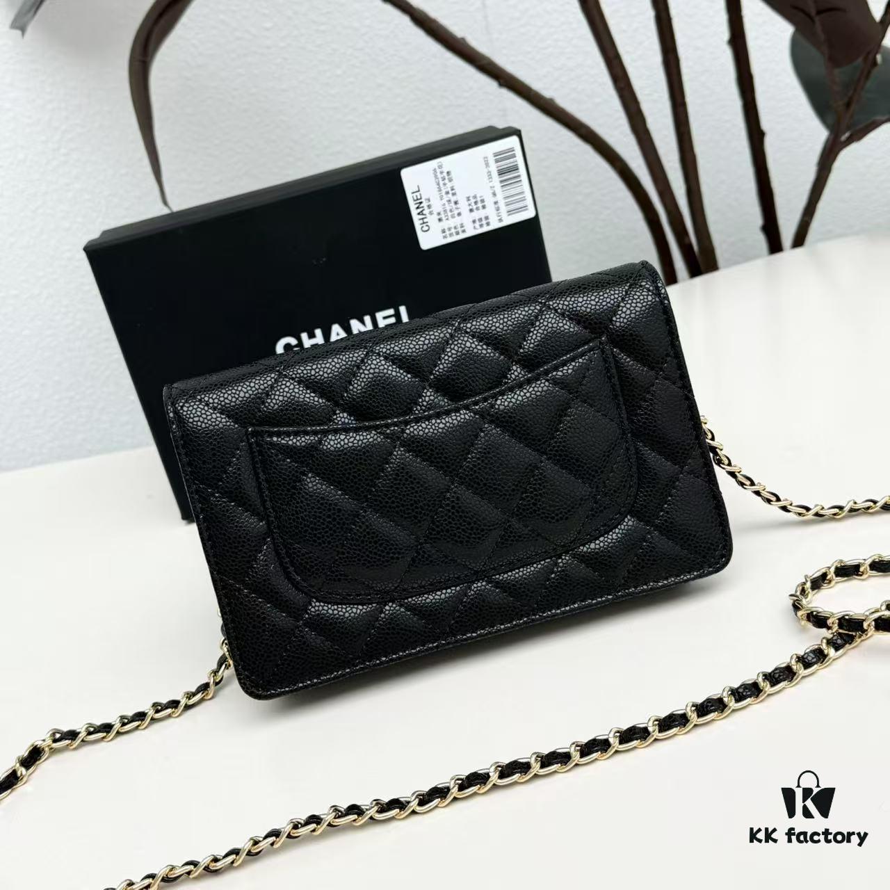 Chanel CF Series Caviar Cowhide Smooth Lambskin Classic WOC Bag - New Color Arrival
