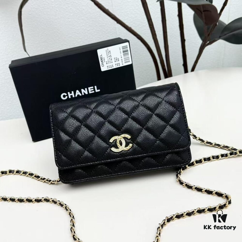 Chanel CF Series Caviar Cowhide Smooth Lambskin Classic WOC Bag - New Color Arrival