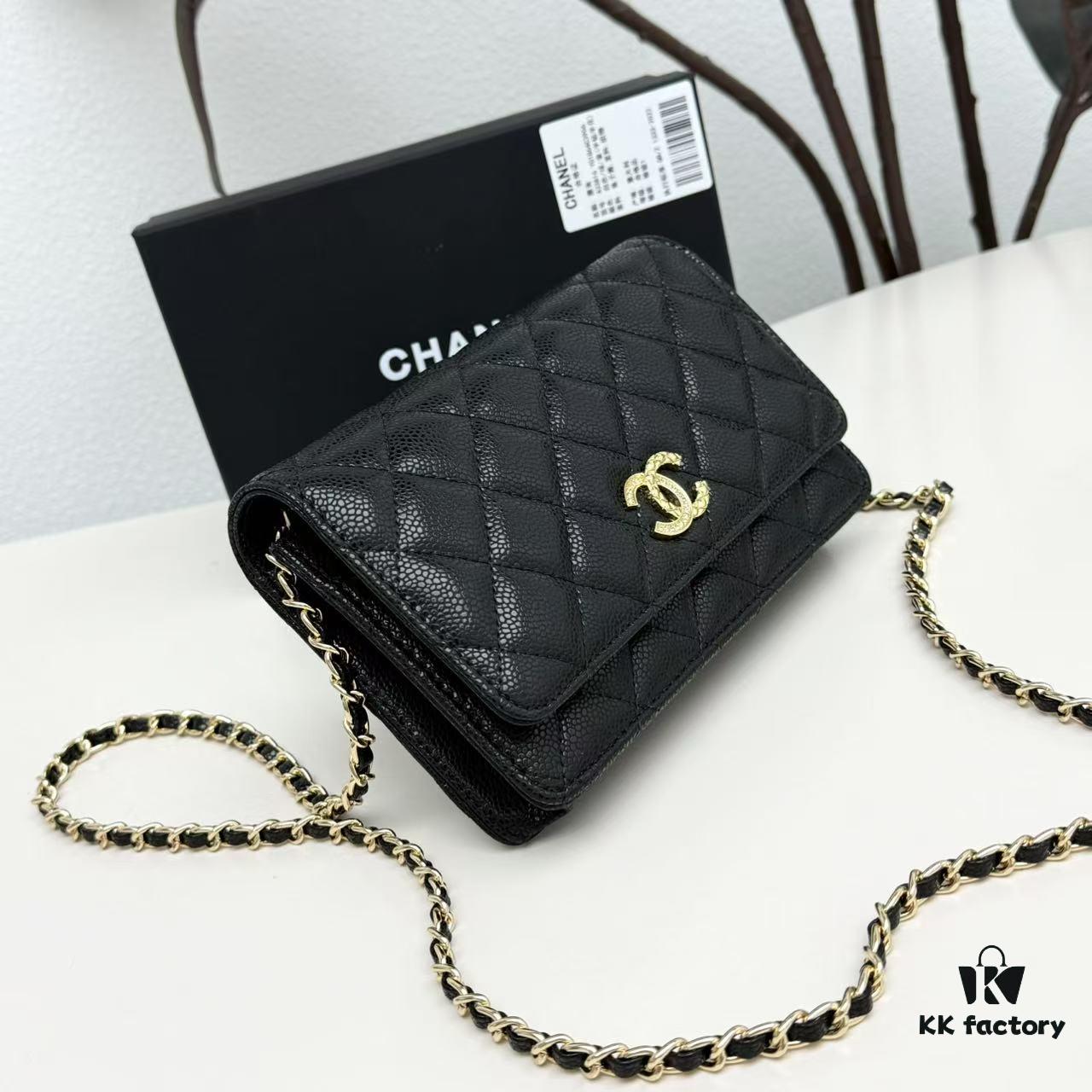 Chanel CF Series Caviar Cowhide Smooth Lambskin Classic WOC Bag - New Color Arrival