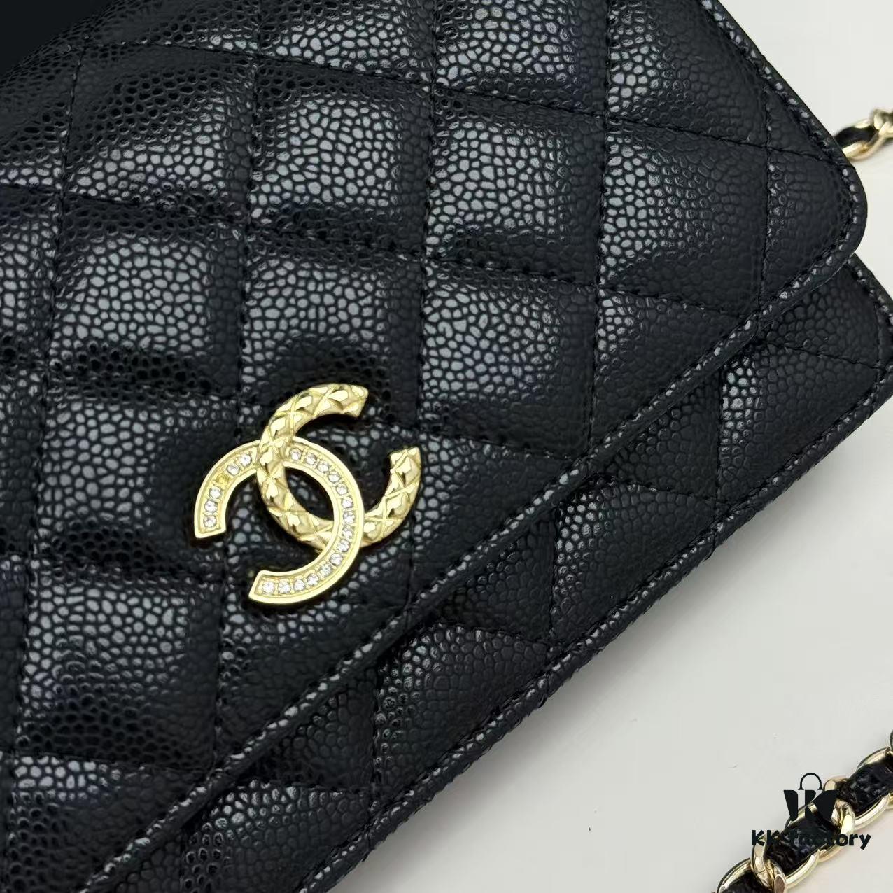 Chanel CF Series Caviar Cowhide Smooth Lambskin Classic WOC Bag - New Color Arrival