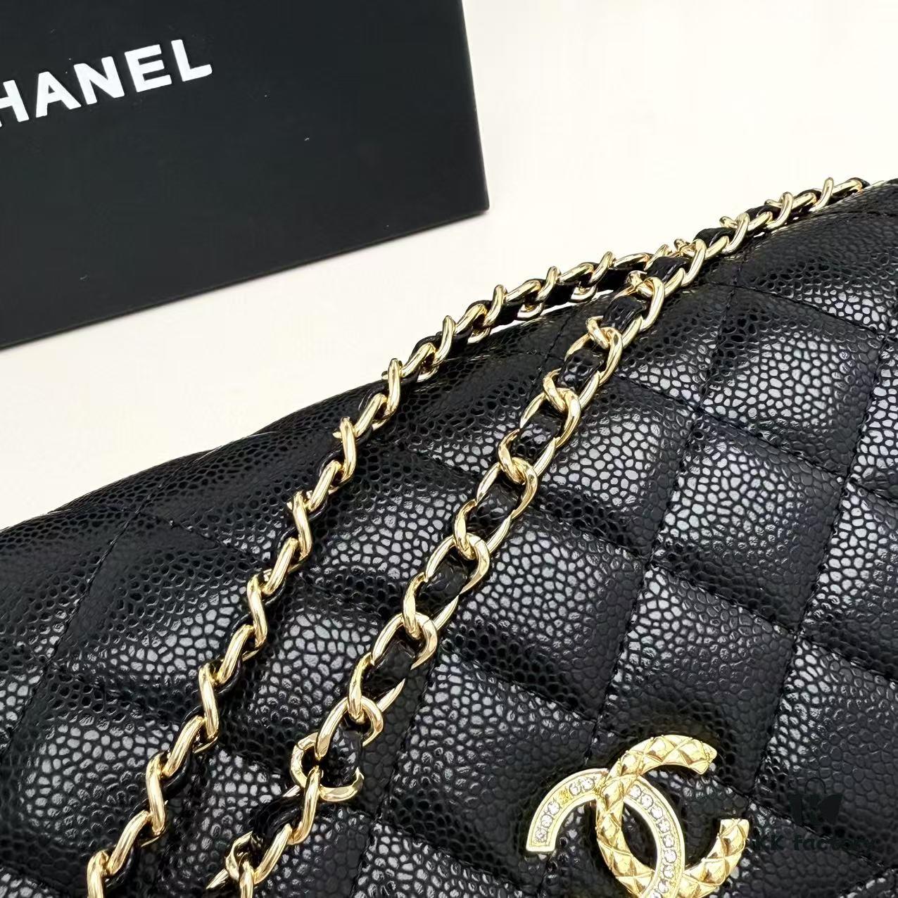 Chanel CF Series Caviar Cowhide Smooth Lambskin Classic WOC Bag - New Color Arrival