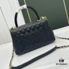 Calfskin Leather Handbag with Lizard Texture, Exclusive Hardware Design, Chanel Style, Dual Carry Tote & Shoulder Bag