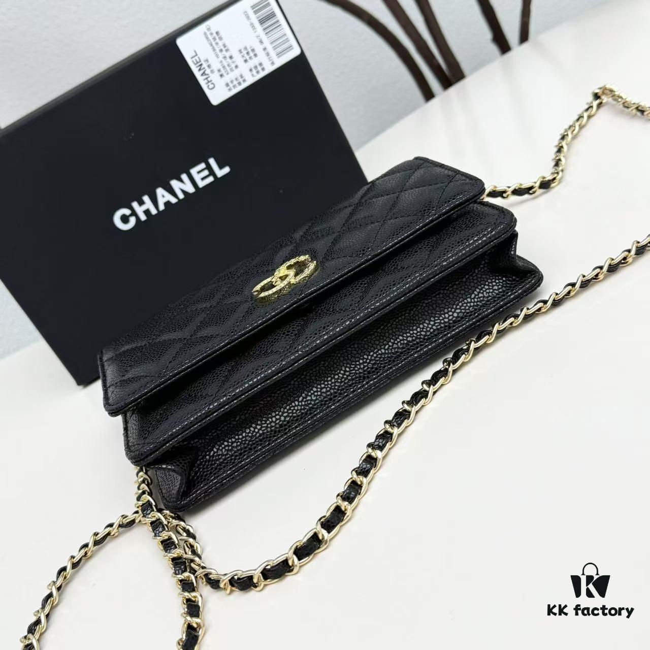Chanel CF Series Caviar Cowhide Smooth Lambskin Classic WOC Bag - New Color Arrival