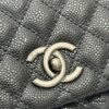 Calfskin Leather Handbag with Lizard Texture, Exclusive Chanel-Style Hardware, Dual Carry Tote & Shoulder Bag