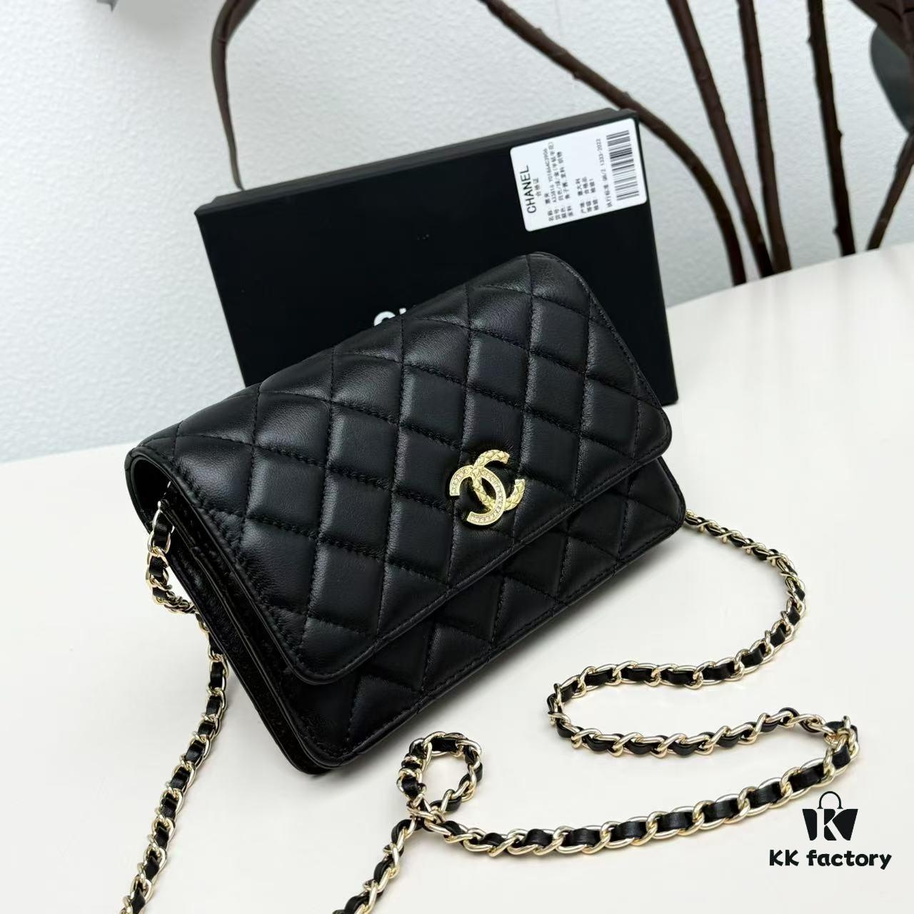 New Color CF Series Caviar Grain Calfskin Smooth Lamb Leather Chanel Classic WOC Fortune Bag