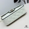 CHANEL 25P Panda Spring/Summer Collection - Luxurious Lambskin with Gold Hardware, Black and White Classic Quilted Design