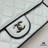 CHANEL 25P Panda Spring/Summer Collection - Luxurious Lambskin with Gold Hardware, Black and White Classic Quilted Design