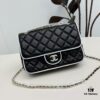 CHANEL 25P Panda Spring-Summer Collection Black and White Calfskin with Gold Hardware