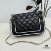 CHANEL 25P Panda Spring-Summer Collection Black and White Calfskin with Gold Hardware