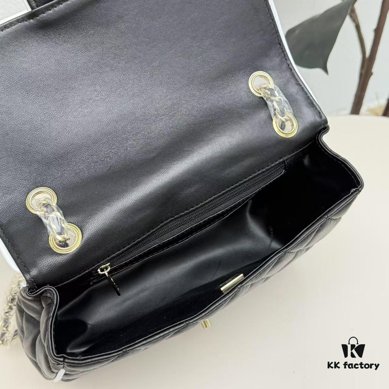 CHANEL 25P Panda Spring-Summer Collection Black and White Calfskin with Gold Hardware