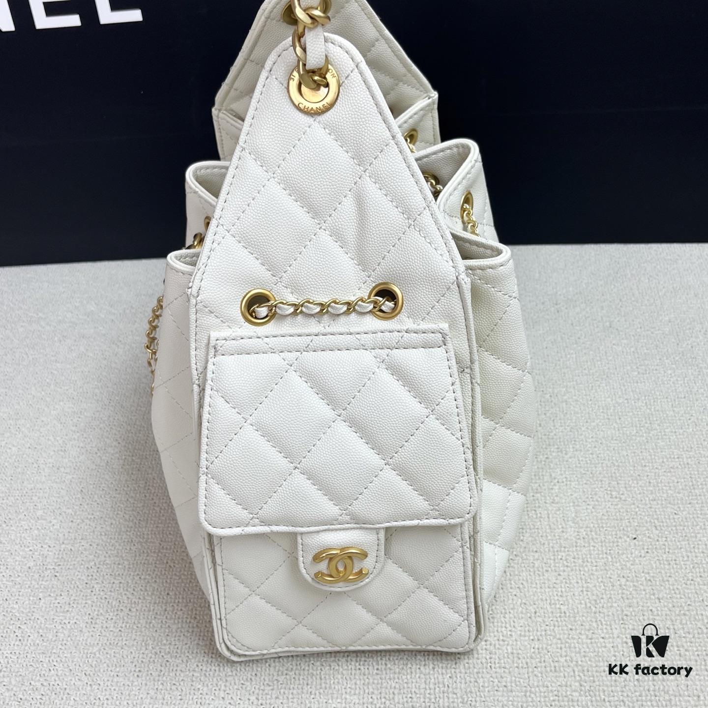 Top-Grade Authentic Chanel 25C Hobo Bag - Quilted Small Shoulder Bag with Vintage Coin Toggle Drawstring, Saffiano Leather, Black and Gold Hardware