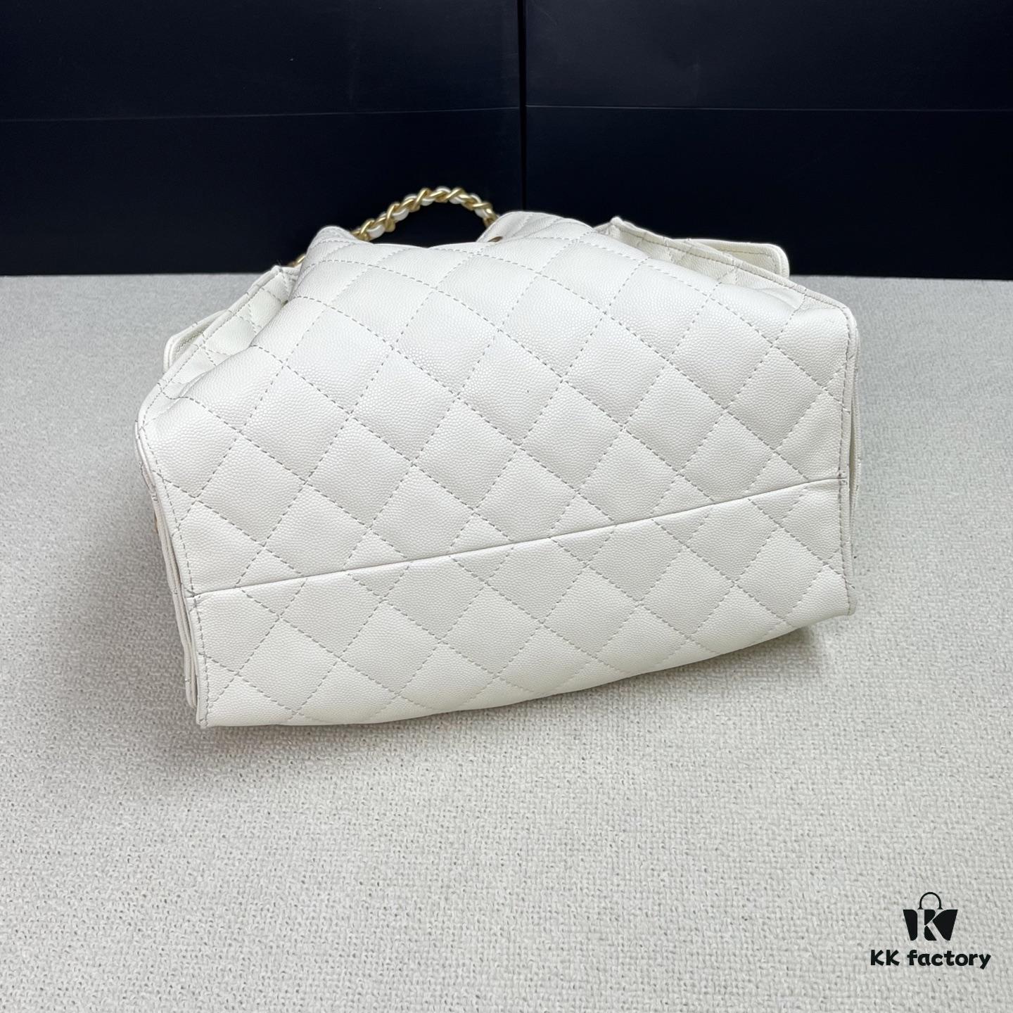 Top-Grade Authentic Chanel 25C Hobo Bag - Quilted Small Shoulder Bag with Vintage Coin Toggle Drawstring, Saffiano Leather, Black and Gold Hardware