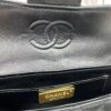 CHANEL 25P New Handle Top Handle Bag Mini in Black and Gold Lambskin