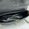 CHANEL 25P New Handle Top Handle Bag Mini in Black and Gold Lambskin