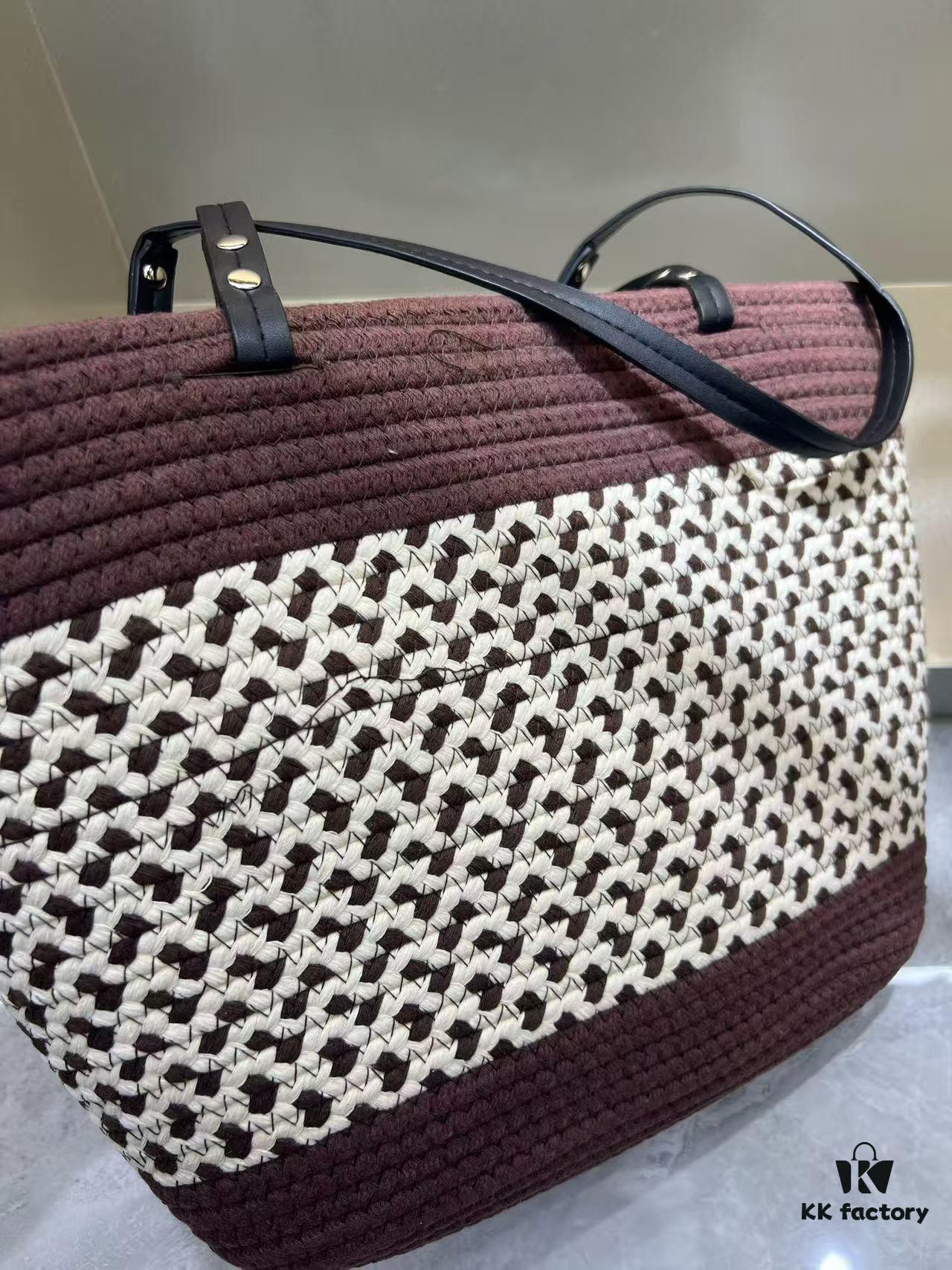 Chanel Summer New Arrival Woven Bag, Large-Capacity Tote, Vacation Beach Bag, Shoulder Bag 43.28