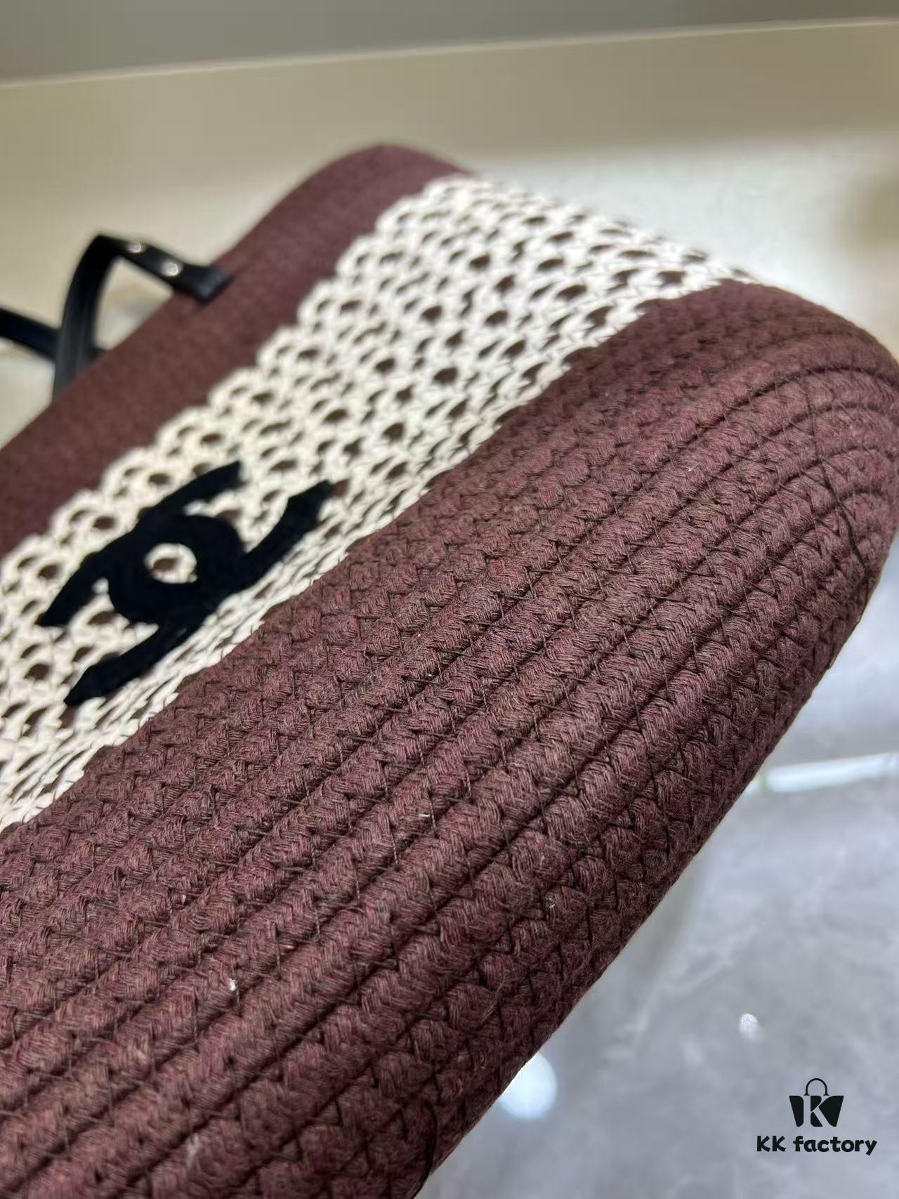 Chanel Summer New Arrival Woven Bag, Large-Capacity Tote, Vacation Beach Bag, Shoulder Bag 43.28