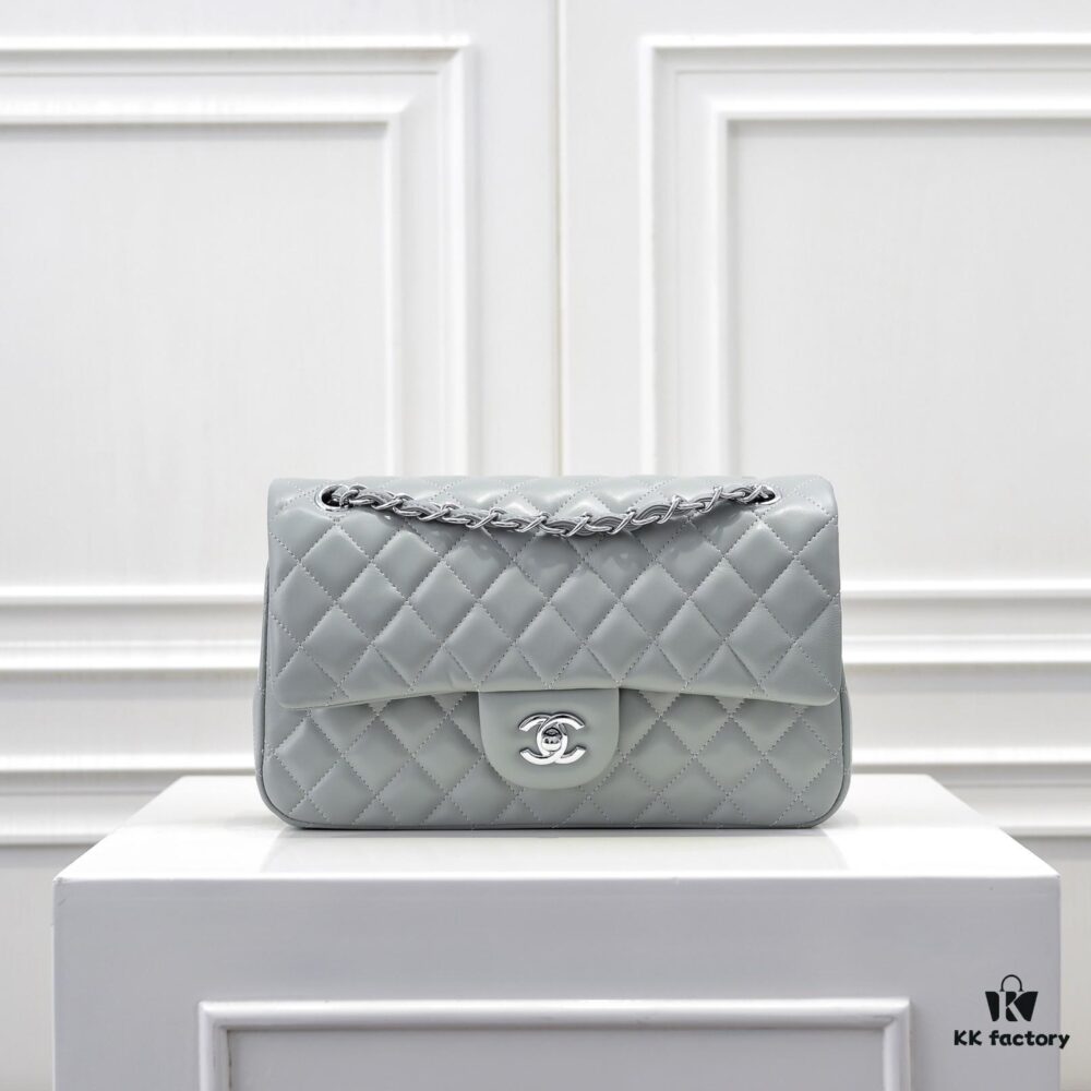 CHANEL Lambskin Classic Crossbody Bag with Original Hardware, Red Interior, Summer New Arrival