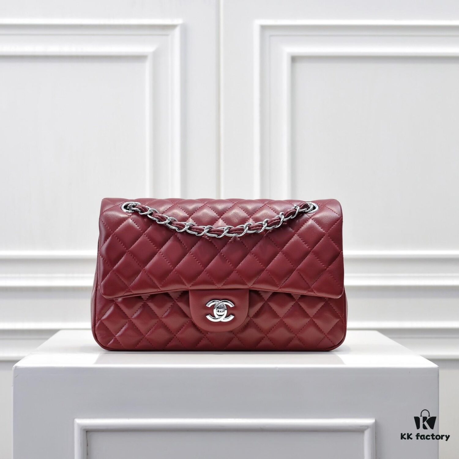 CHANEL Lambskin Classic Crossbody Bag in Red Interior - Summer Collection 1112