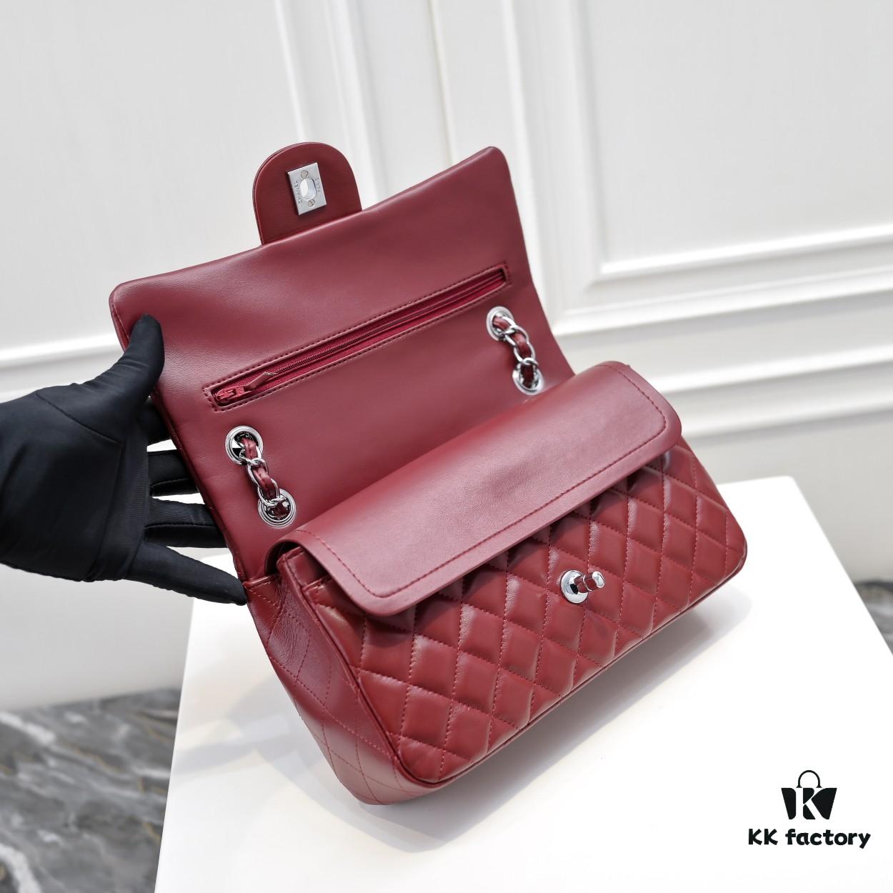 CHANEL Lambskin Classic Crossbody Bag in Red Interior - Summer Collection 1112