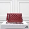 CHANEL Lambskin Classic Crossbody Bag in Red Interior - Summer Collection 1112