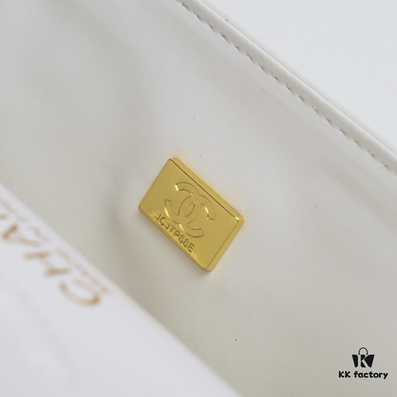 CHANEL Lambskin Classic Crossbody Bag in Red Interior - Summer Collection