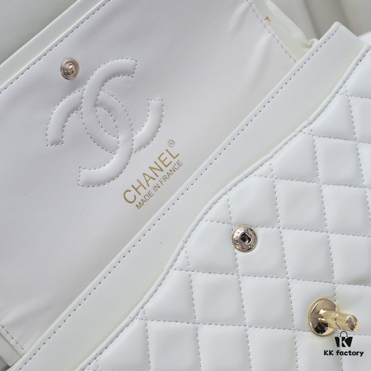 CHANEL Lambskin Classic Crossbody Bag in Red Interior - Summer Collection