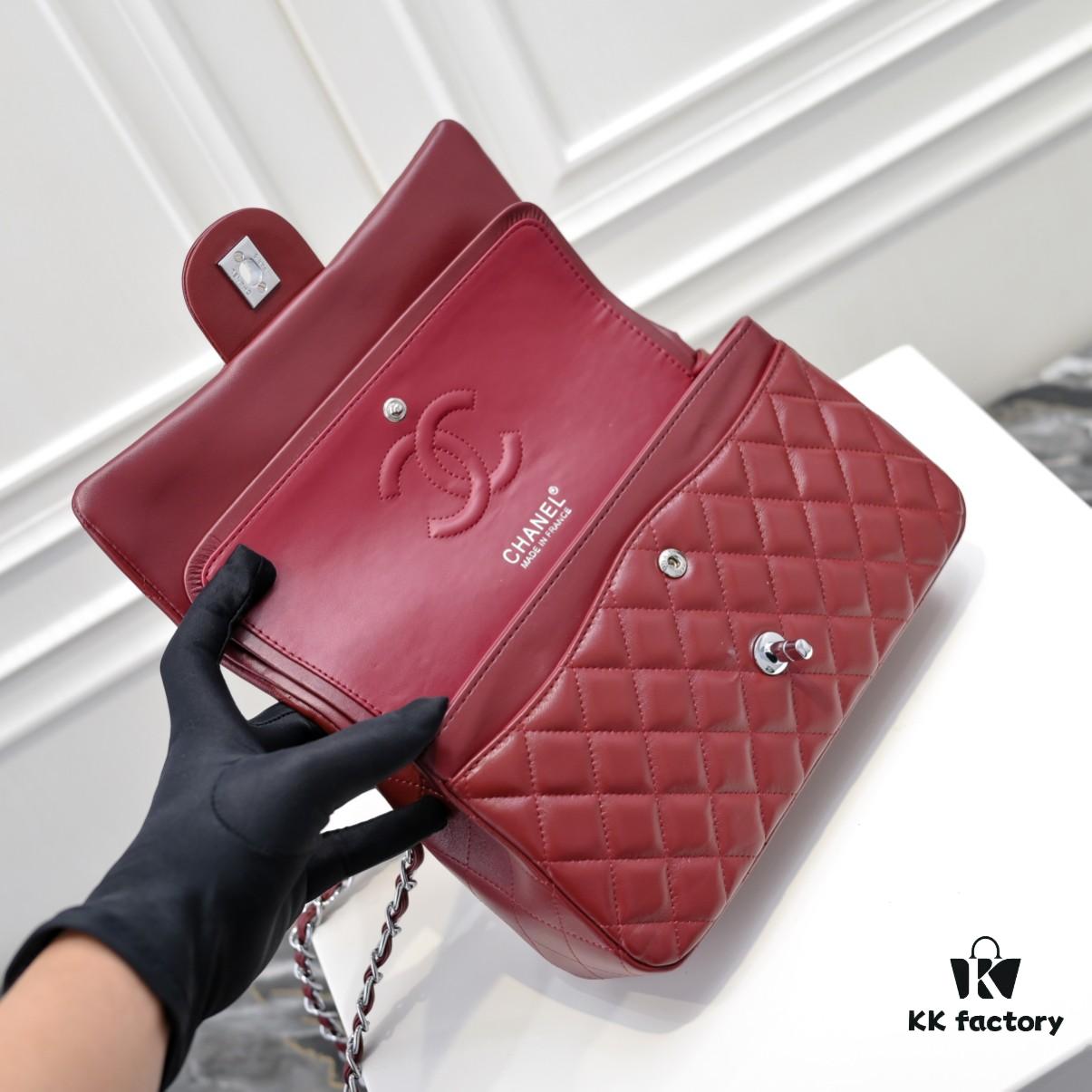 CHANEL Lambskin Classic Crossbody Bag in Red Interior - Summer Collection 1112