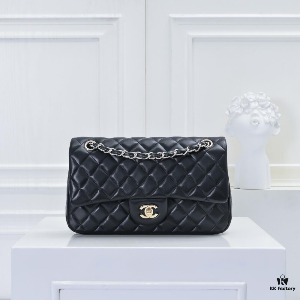 CHANEL Lambskin Classic Crossbody Bag in Red Interior - Summer Collection