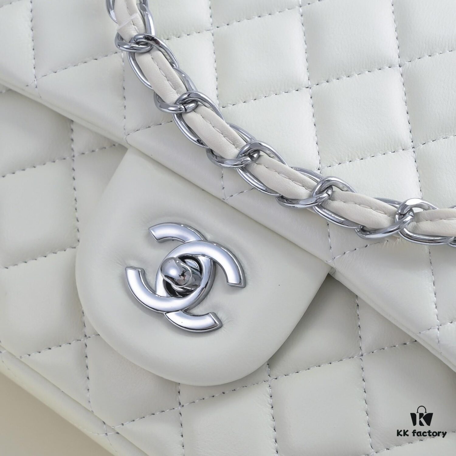 CHANEL Lambskin Classic Crossbody Bag with Red Lining, Summer Collection