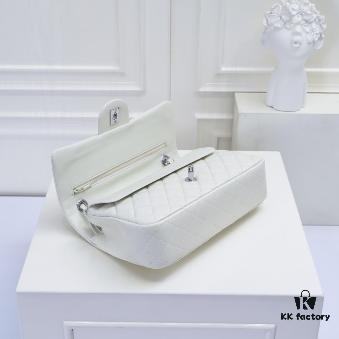 CHANEL Lambskin Classic Crossbody Bag with Red Lining, Summer Collection