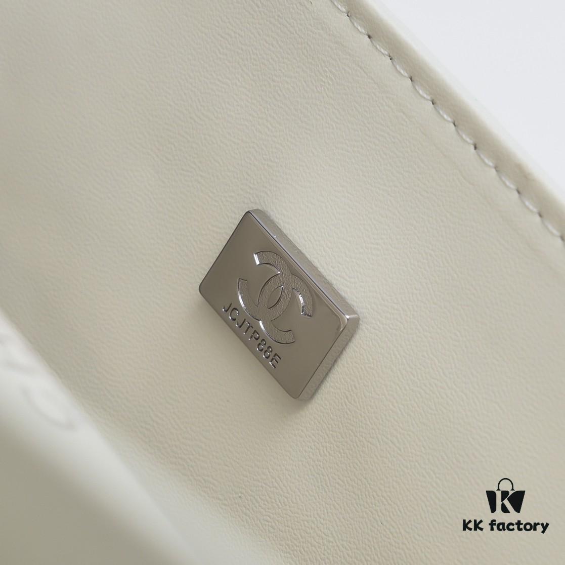 CHANEL Lambskin Classic Crossbody Bag with Red Lining, Summer Collection