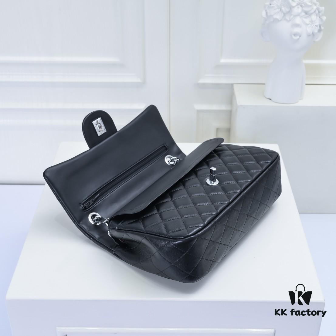 CHANEL Lambskin Classic Crossbody Bag with Red Interior, Summer Arrival, Full-Grain Lambskin with Original Hardware