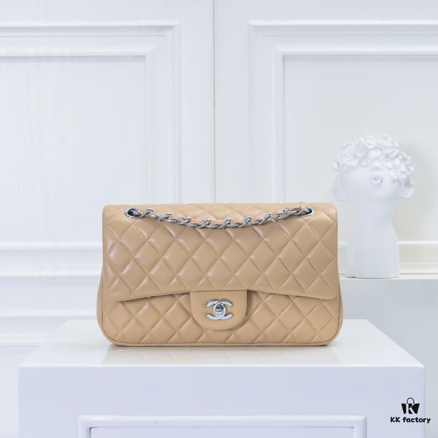CHANEL Lambskin Classic Crossbody Bag with Red Lining, Summer Arrival