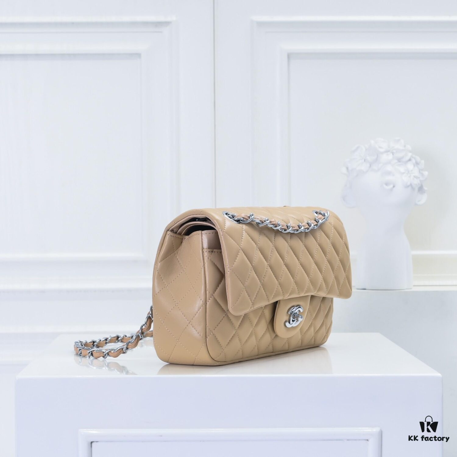 CHANEL Lambskin Classic Crossbody Bag with Red Lining, Summer Arrival