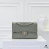 Chanel 2.55 Classic Flap Bag in Top-Tier Caviar Quilted Calfskin with Genuine 24K Gold Hardware