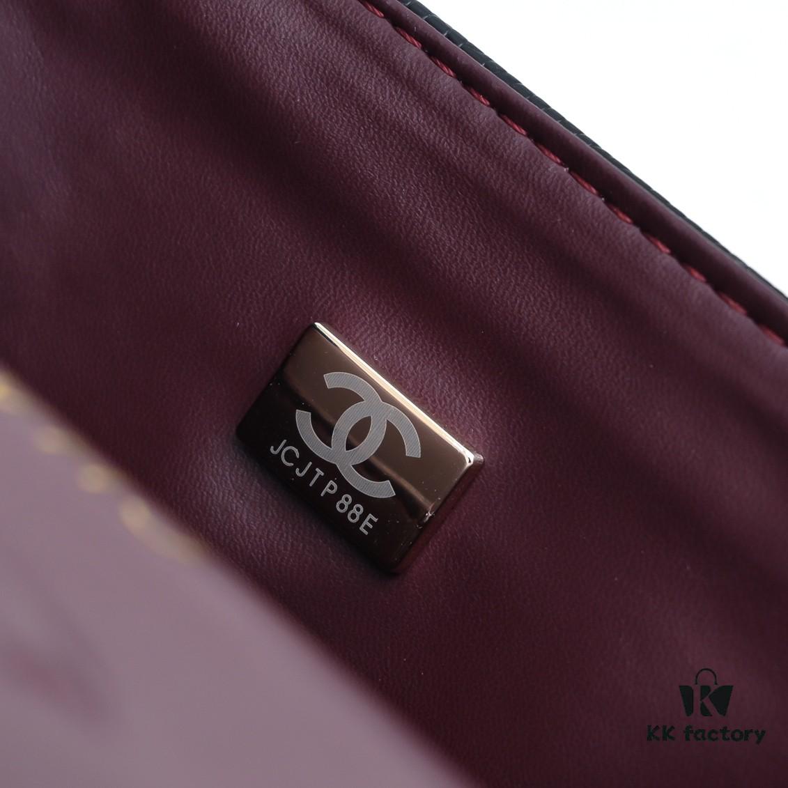 Chanel 2.55 Quilted Caviar Leather Shoulder Bag with Genuine Gold-Tone Hardware