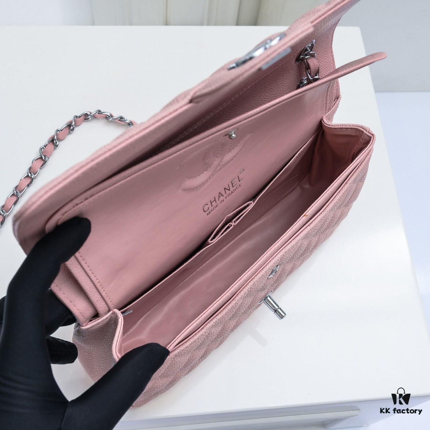 Chanel 1112 Quilted Matelassé Caviar Grain Leather Handbag CF2.55 – Ultimate Luxury Classic Flap Bag