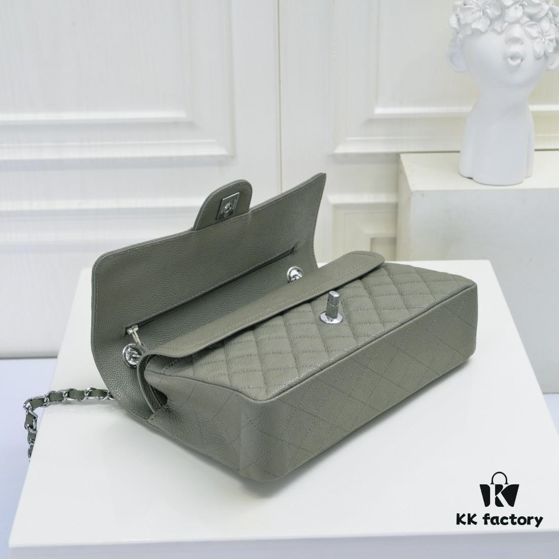 Chanel 2.55 Classic Flap Bag in Top-Tier Caviar Quilted Calfskin with Genuine Gold Hardware