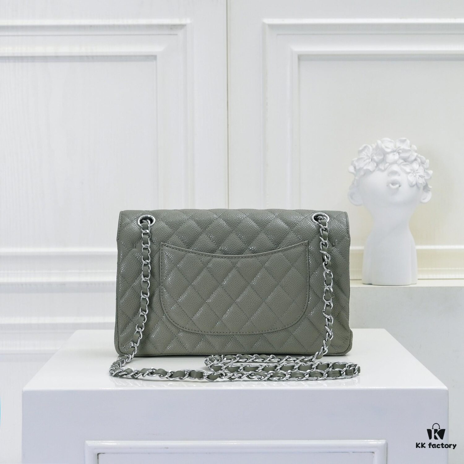 Chanel 2.55 Classic Flap Bag in Top-Tier Caviar Quilted Calfskin with Genuine Gold Hardware