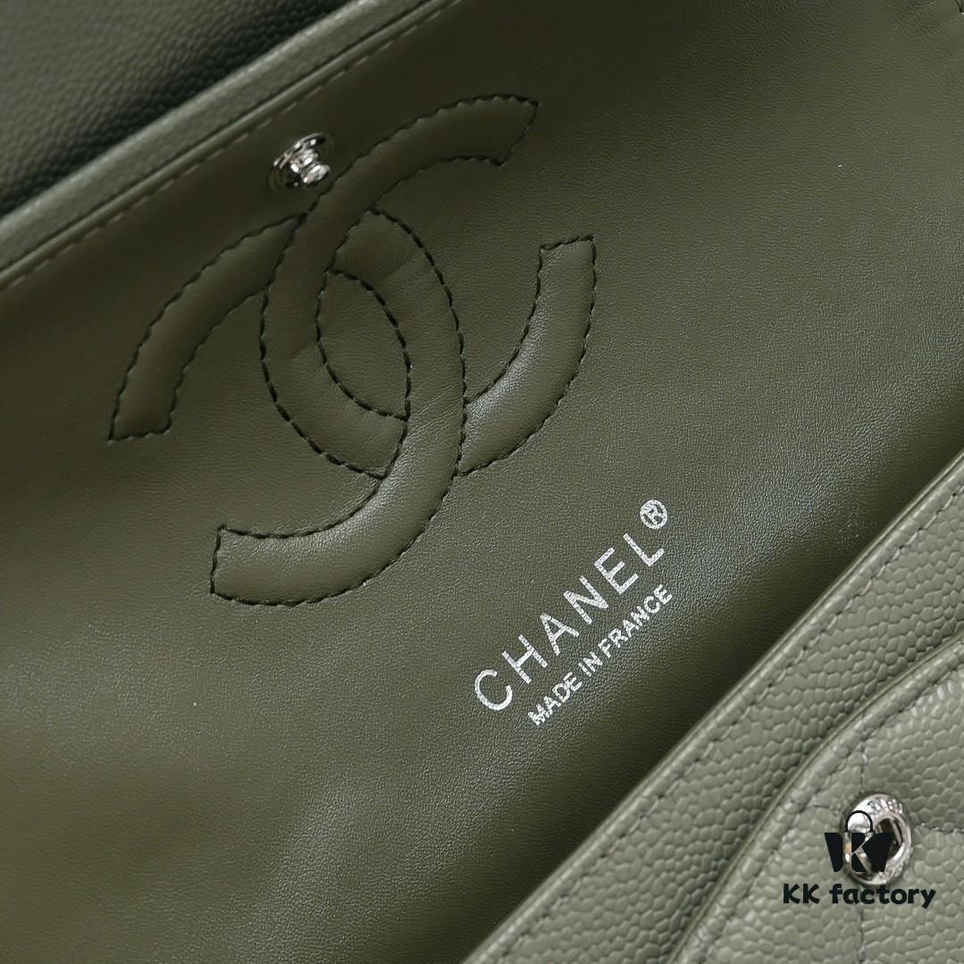 Chanel 2.55 Classic Flap Bag in Top-Tier Caviar Quilted Calfskin with Genuine Gold Hardware