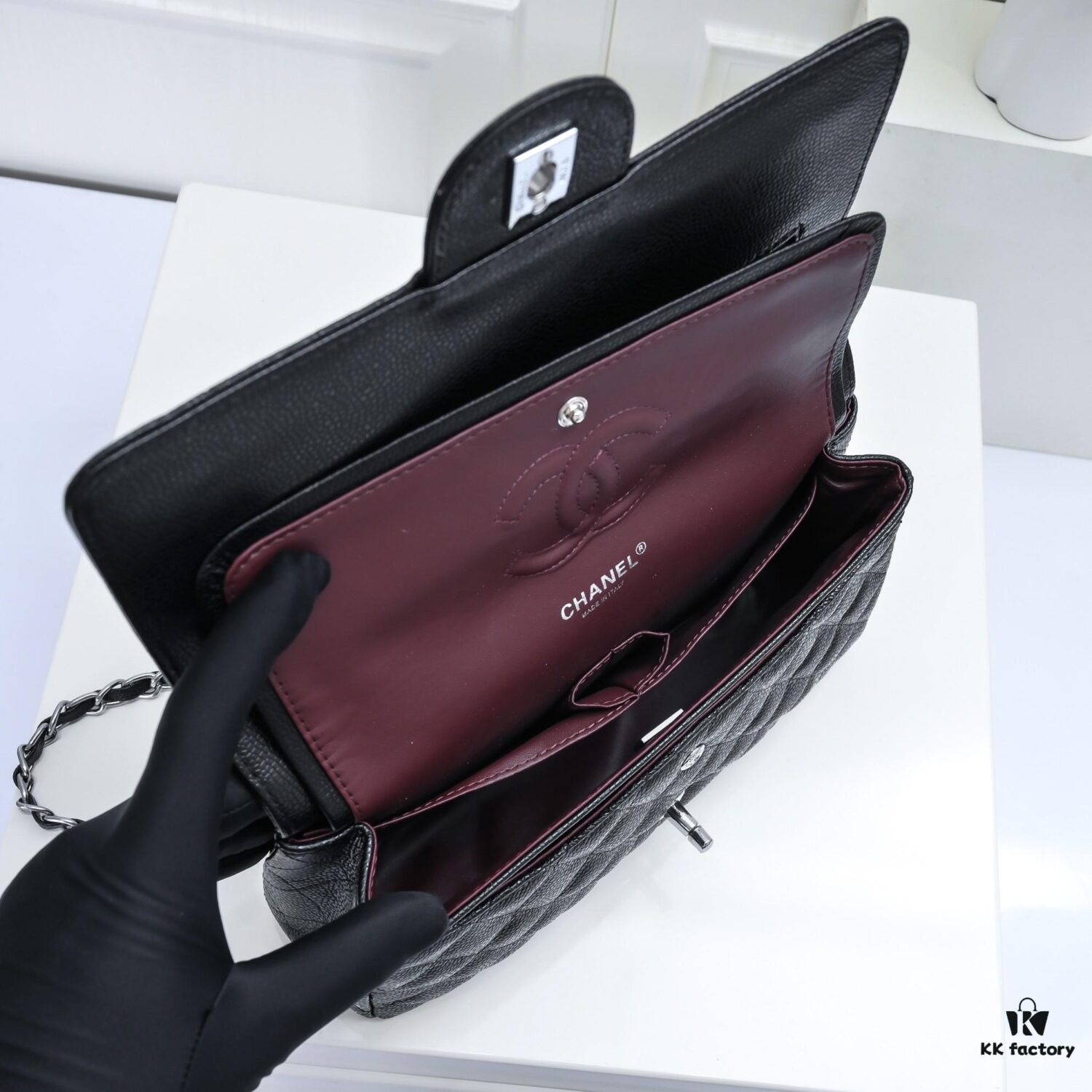 Chanel 2.55 Quilted Caviar Grain Calfskin Handbag - Ultimate Luxury Edition