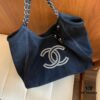 Mini Chanel Denim Underarm Tote Bag CHANEL 2024 New Trendy Fashion Popular Style