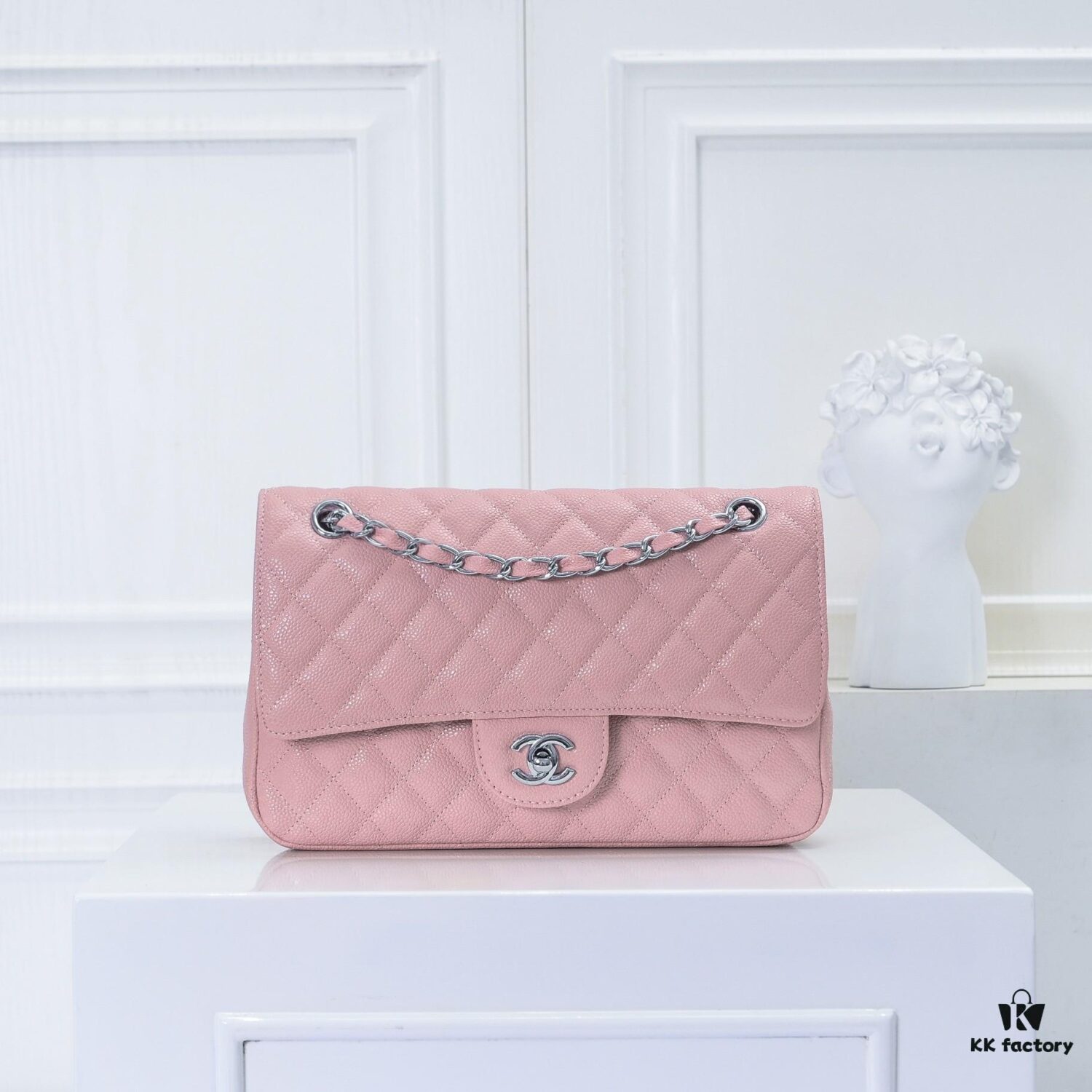 Chanel 1112 Quilted Matelassé Caviar Grain Leather Handbag CF2.55 – Ultimate Luxury Classic Flap Bag