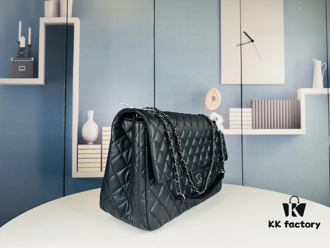 New Arrival Chanel CF Extra Large Airport Tote Bag (Black Silver)