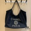 Xiaoxiang Home Chanel Denim Crossbody Tote Bag [CHANEL] 2024 New Trendy Fashionable Popular Style, Perfectly Designed to Capture Girls' Hearts, Chanel Denim Collection, Large Capacity, Lightweight, Flattering for Everyone, Must-Have for Stylish Women