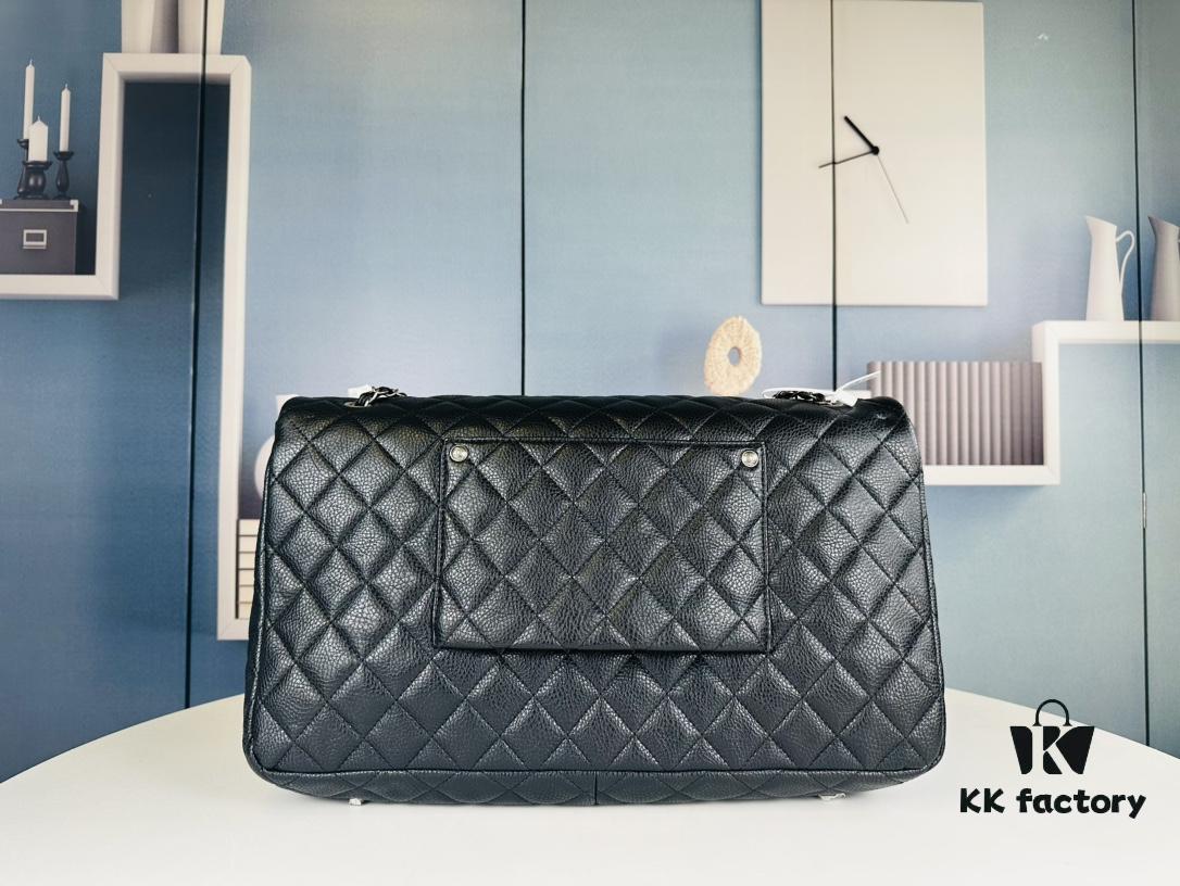 New Arrival Chanel CF Extra Large Airport Tote Bag (Black Silver)