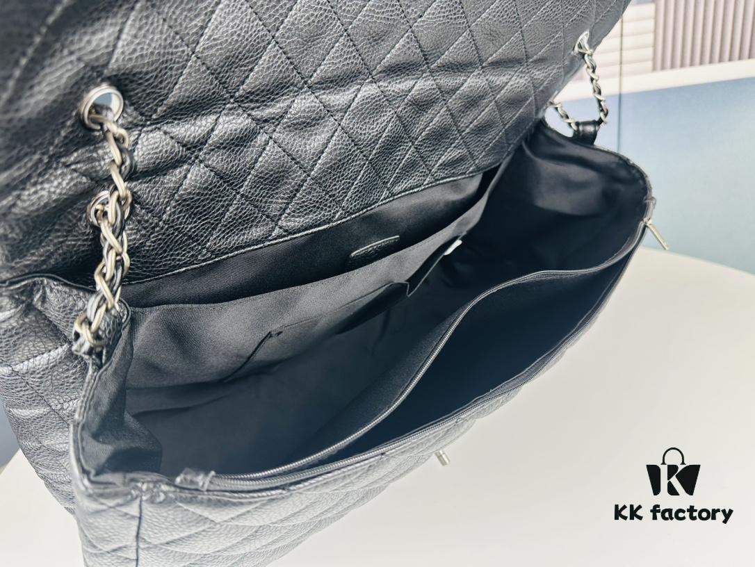 New Arrival Chanel CF Extra Large Airport Tote Bag (Black Silver)