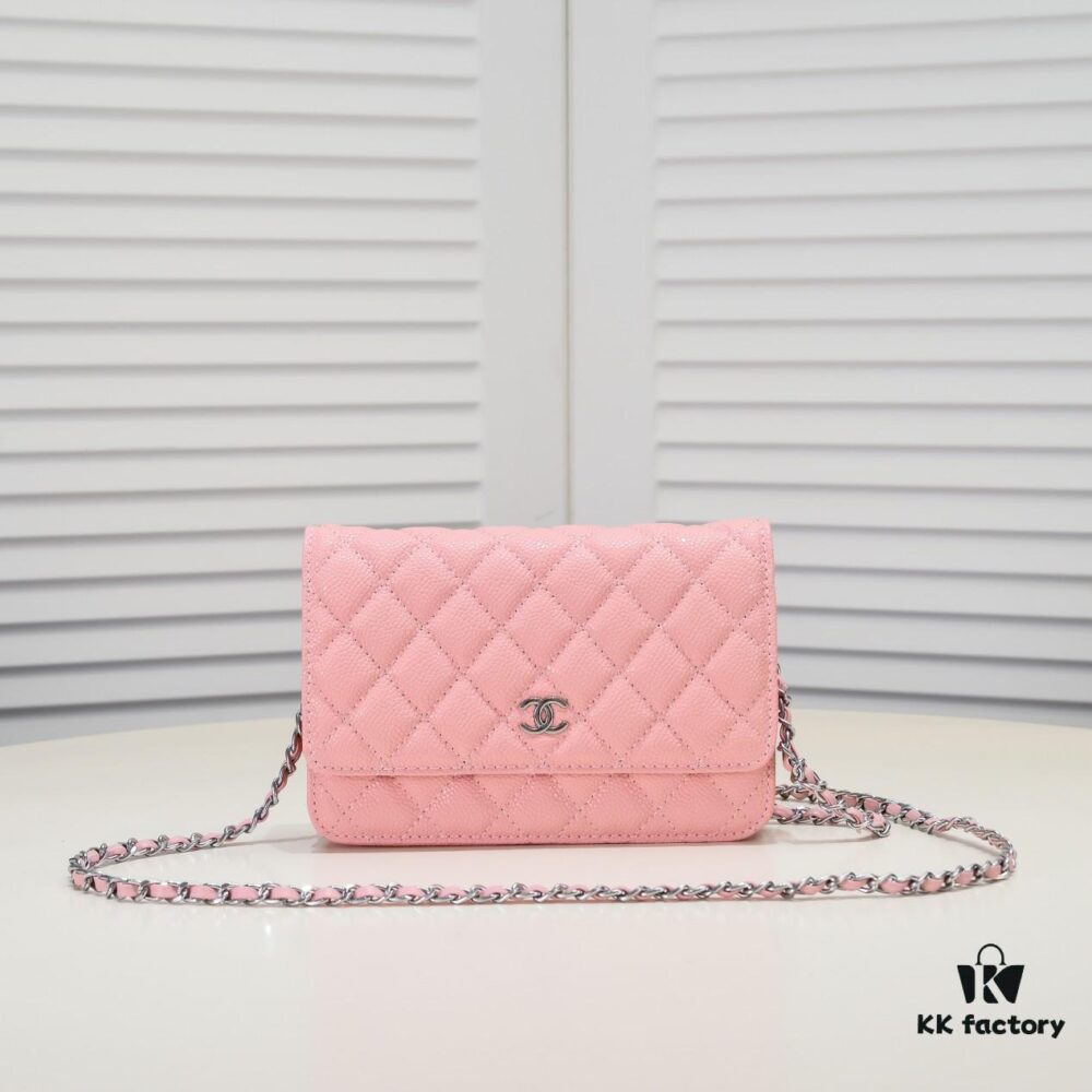 CHANEL WOC Classic Caviar 'Fortune Bag' with Original Hardware, Adjustable Chain Strap for Crossbody or Shoulder Wear